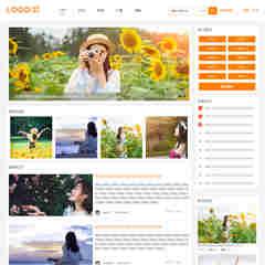 嘟嘟模板-橘色社区